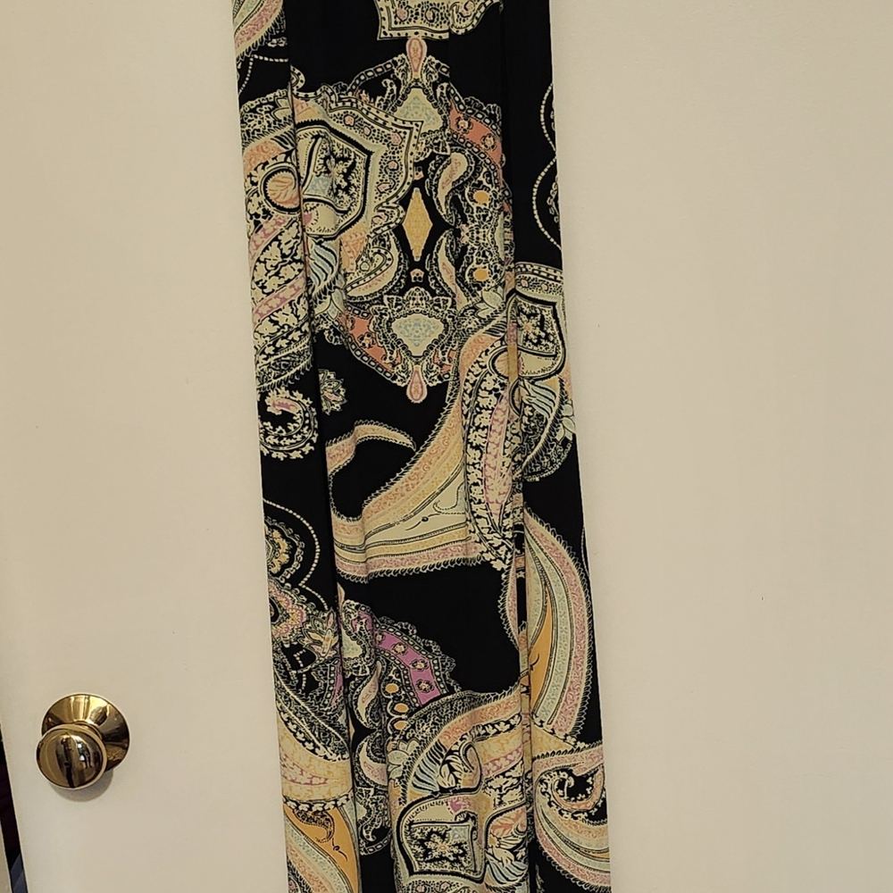 Nina Leonard Multicolor Paisley Scarf